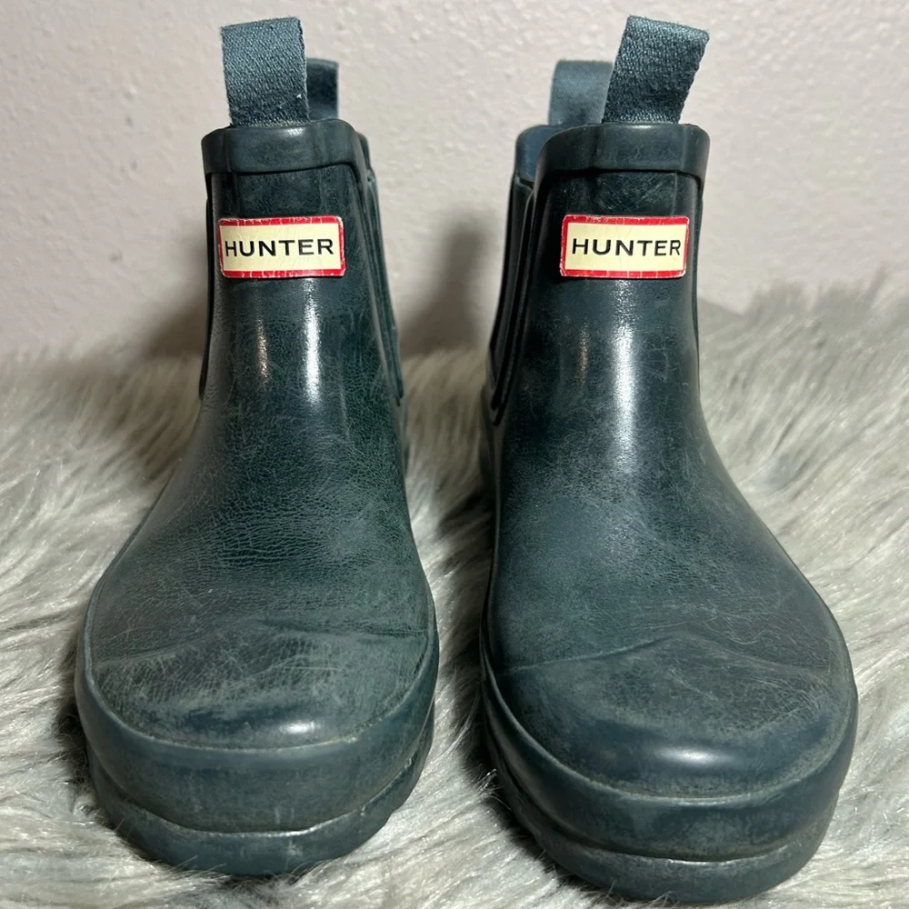 Hunter Girls' Original Gloss Chelsea Rain Boots Size 1